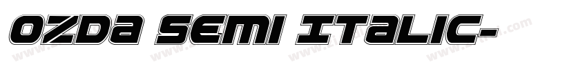 Ozda Semi Italic字体转换